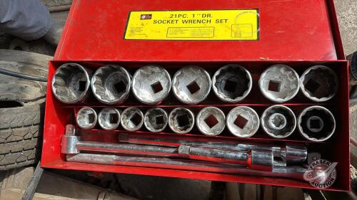 1&rdquo; drive socket set