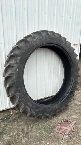 Used Firestone 320/90R46 tire (was damaged by crop divider but still held air)