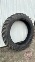 Used Firestone 320/90R46 tire (was damaged by crop divider but still held air)