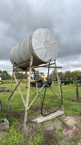 500gal fuel tank and stand