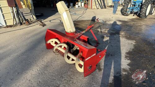 5&rsquo; Farmking 3pt snowblower, s/n 9000025