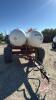 Twin 1000gal NH3 tanks on HD Johnson Welding 4-wheel wagon (Unit #200) - 4