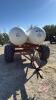 Twin 1000gal NH3 tanks on HD Johnson Welding 4-wheel wagon (Unit #100) - 3