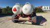 Twin 1000gal NH3 tanks on HD Johnson Welding 4-wheel wagon (Unit #100) - 7