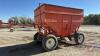 Gravity box on 4-wheel wagon (approx 400 bu capacity)