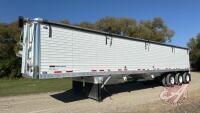 2021 Timpte super hopper tri-axle aluminum grain trailer, VIN#1TDH45038MB169353, **SAFTIED**, OWNER: B&H Hildebrand Ltd, R&J Hildebrand Ltd, SELLER: FRASER AUCTION LTD _________________________*TOD*