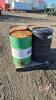4 empty oil barrels 3 steel, 1 poly - 2