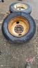 Used 11R24.5 tire on rim