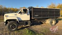 1999 GMC C8500 s/a grain truck, 962,844 kms showing, VIN#1GDP7H1C0XJ502377, OWNER: Allan J Meadows, SELLER: FRASER AUCTION LTD. ***SAFETIED***