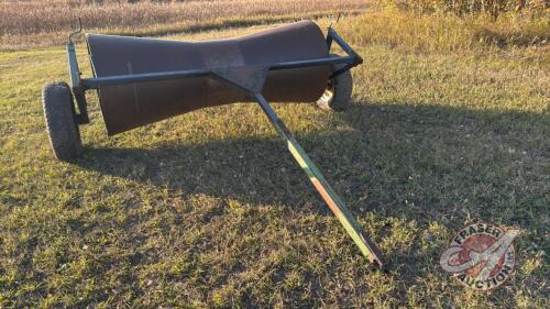 8' metal swath roller