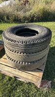 10.00-20 truck tires (1) New and (2) used