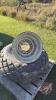 Used GoodYear 16.5L-16.1 tire on 8-bolt rim plus a spare 8-bolt rim - 2