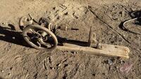 Antique post drill press