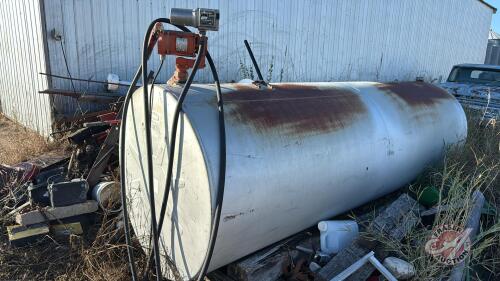 1000gal Westeel fuel tank w/ pump, meter,hose, nozzle