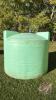 1250gal poly tank (green) has cracks on top.