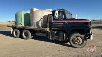 1985 International flat deck water truck, VIN# 1H5ZJJWR5FHA11063, OWNER: Henery Snitynski, SELLER: FRASER AUCTION LTD