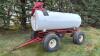 1000gal Huge L steel fuel tank on 4 wheel wagon s/n- 2352