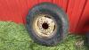 Used 7.60-15SL imp tire on rim