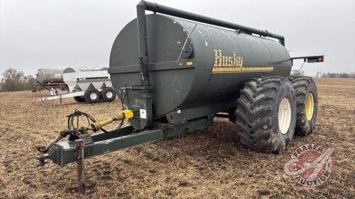 5000 gal Husky tandem axle liquid manure wagon s/n SE001516