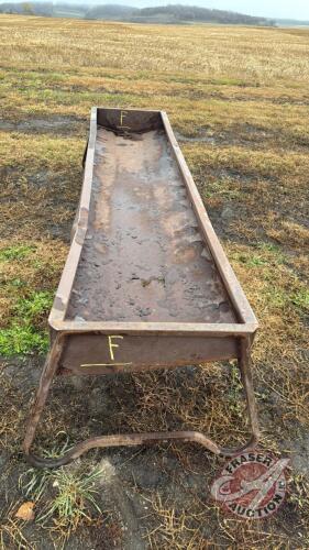 10&rsquo; metal feed trough (unit F)