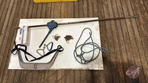 Calf pulling lot