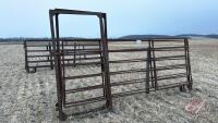 12&rsquo; 6 bar 1&rdquo; panel w/ 3&rsquo; walk through gate (E)