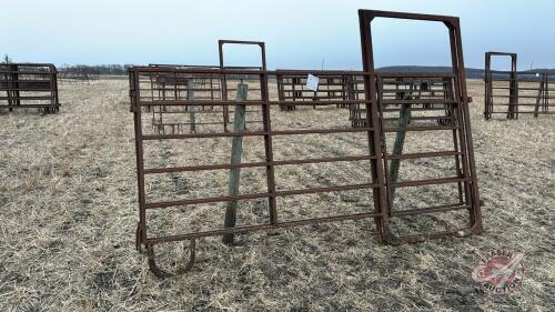 10&rsquo; 6 bar 1&rdquo; panel w/ 3&rsquo; walk through gate (F)