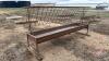 10&rsquo; metal feed trough with hay rack - 2