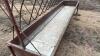 10&rsquo; metal feed trough with hay rack - 3
