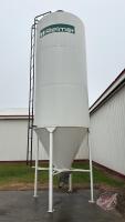 Riemer 1260 bu hopper bottom feed bin on legs (Unit D) s/n 1304RWM046