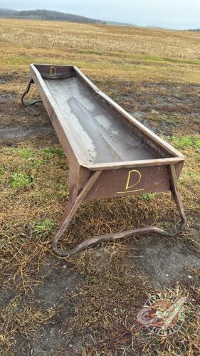 10&rsquo; metal feed trough (unit D)