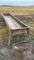 10&rsquo; metal feed trough (unit C)