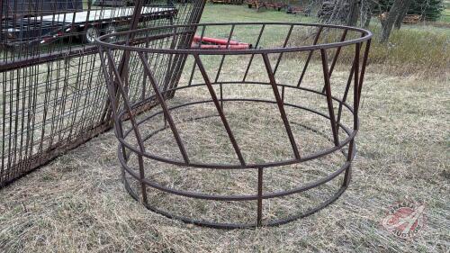Standard round bale feed ring