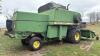 1975 John Deere 7700 Turbo Combine w/ JD Pick up header s/n 165385H - 6