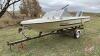 15&rsquo; Peterborough boat, s/n ZCB29360V76H boat, 1976 Calkins boat trailer, S/N: B15105, OWNER: Kennedy Keith G, SELLER: FRASER AUCTION______________________________________*TOD*