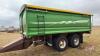 18&rsquo; Cancade End Dump tandem axle pup trailer, VIN# Homemade, OWNER: Alfred J Green , SELLER: FRASER AUC TION LTD___________________________ - 2