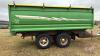 18&rsquo; Cancade End Dump tandem axle pup trailer, VIN# Homemade, OWNER: Alfred J Green , SELLER: FRASER AUC TION LTD___________________________ - 8