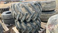 K83. Used 21.5L-16.1SL Good Year tires. L