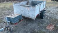K75. 8x 4 1/2' Homemade trailer, NO TOD, wood sides