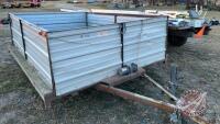 K75. 8x6 Homemade trailer, NO TOD metal sides