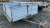 K75. 8x6 Homemade trailer, NO TOD metal sides