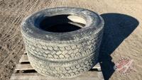 K80. Bridgestone 285/75R24.5 semi tires- used
