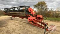 K46. 25' CaseIH 725 PT swather s/n CCC0003150