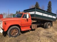 *1976 Dodge 600 S/A grain truck, 66,054 miles showing, VIN#D61FK6J008948, NO TOD – FARM USE ONLY Seller: Fraser Auction_______________