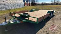 K70. 19' Tandem Axle Homemade Utility Trailer, OWNER: Brian D Cuvelier, SELLER: FRASER AUCTION___________________________________**TOD**