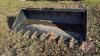 84&rdquo; HLA tooth digging bucket skid steer mount s/n 24LA65903