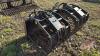 78&rdquo; HLA manure fork and grapple skid steer mount s/n 18LA08425 - 3