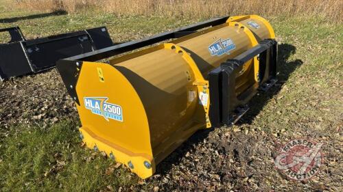 96&rdquo; HLA 2500 Snow pusher skid steer mount s/n 23203436