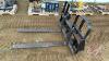 48&rdquo; HLA 5500 lb skid steer pallet forks
