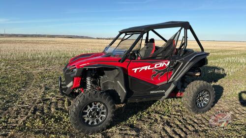 2019 Honda Talon 1000x SXS UTV, 6213 kms showing, VIN# IHFVE0522K4000147, OWNER: Andrew J Granger , SELLER: FRASER AUCTION LTD